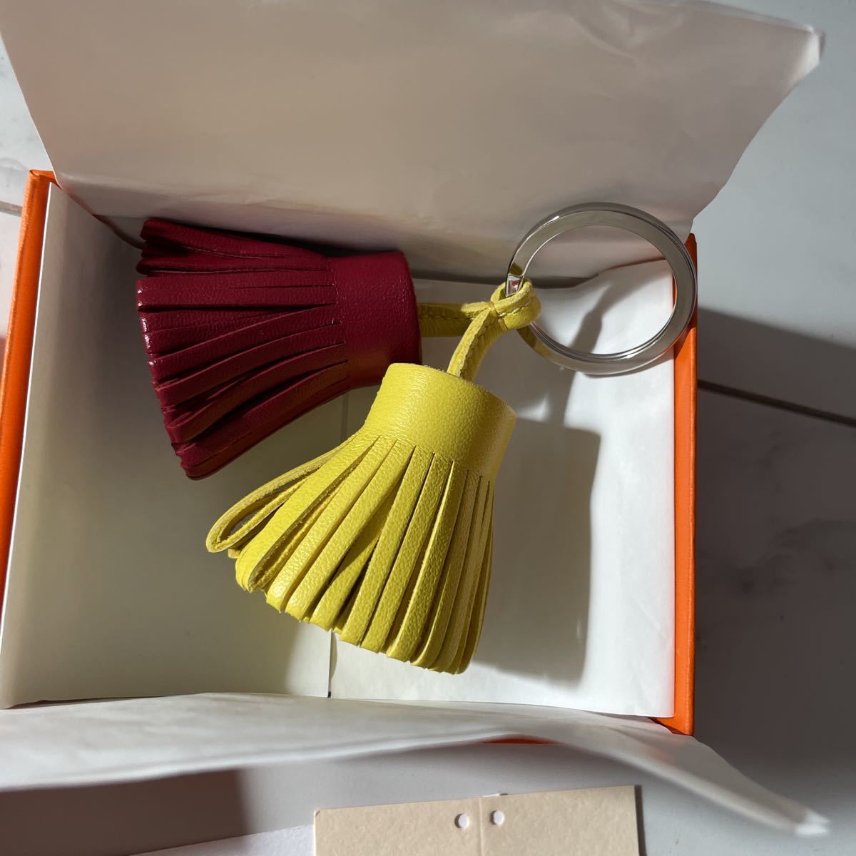 HERMES エルメス カルメン ウノドス ライム ルージュグレナ 美品