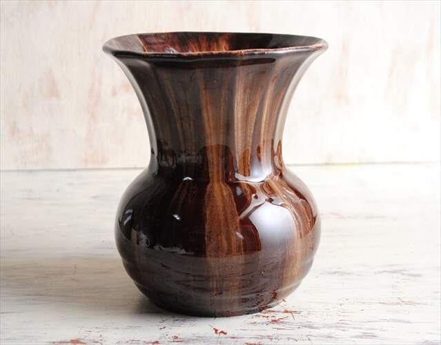  Германия производства Vintage Art Pottery керамика. ваза ваза для цветов один колесо .. Mid-century период цветок основа античный _ig3271