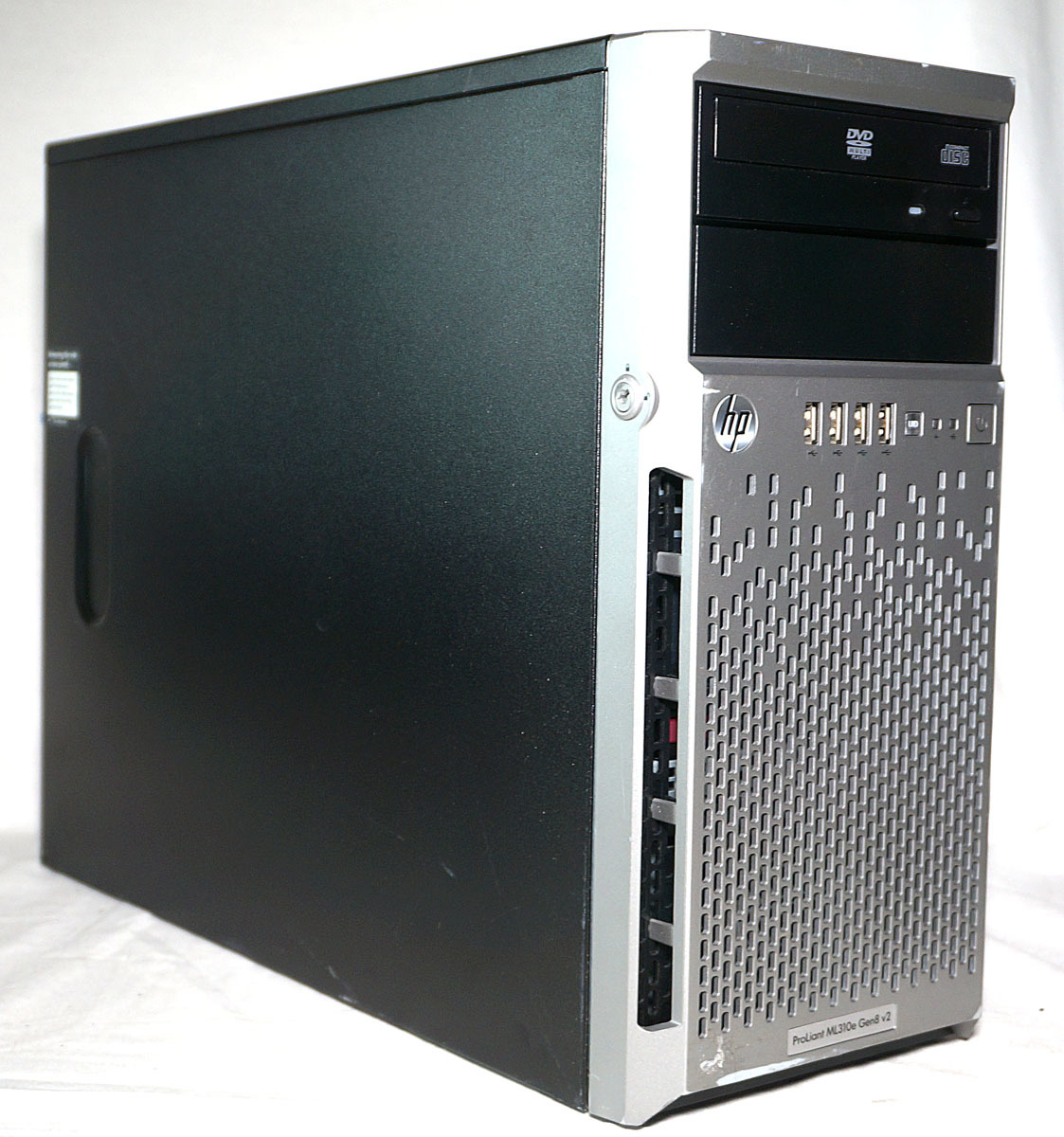 HP ProLiant ML310e Gen8 V2 Xeon E3-1220 V3 4c4t 8GB RAID P420 SAS 900GBx2 Windows11 Pro install settled немного с дефектом 