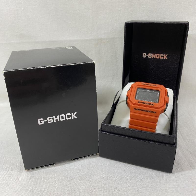 ジーショック CASIO / G-SHOCK / Rescue Orange Series / レスキューオレンジ/ DW-D5500MR-4 / クォーツ 腕時計 腕時計 - ロゴ、文字_画像1