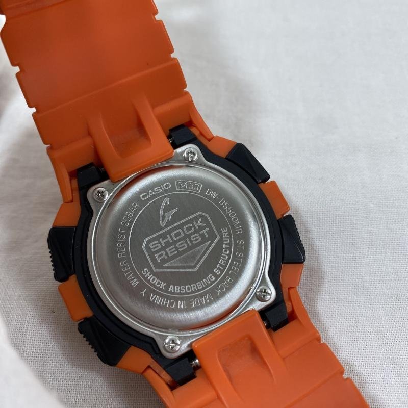 ジーショック CASIO / G-SHOCK / Rescue Orange Series / レスキューオレンジ/ DW-D5500MR-4 / クォーツ 腕時計 腕時計 - ロゴ、文字_画像5