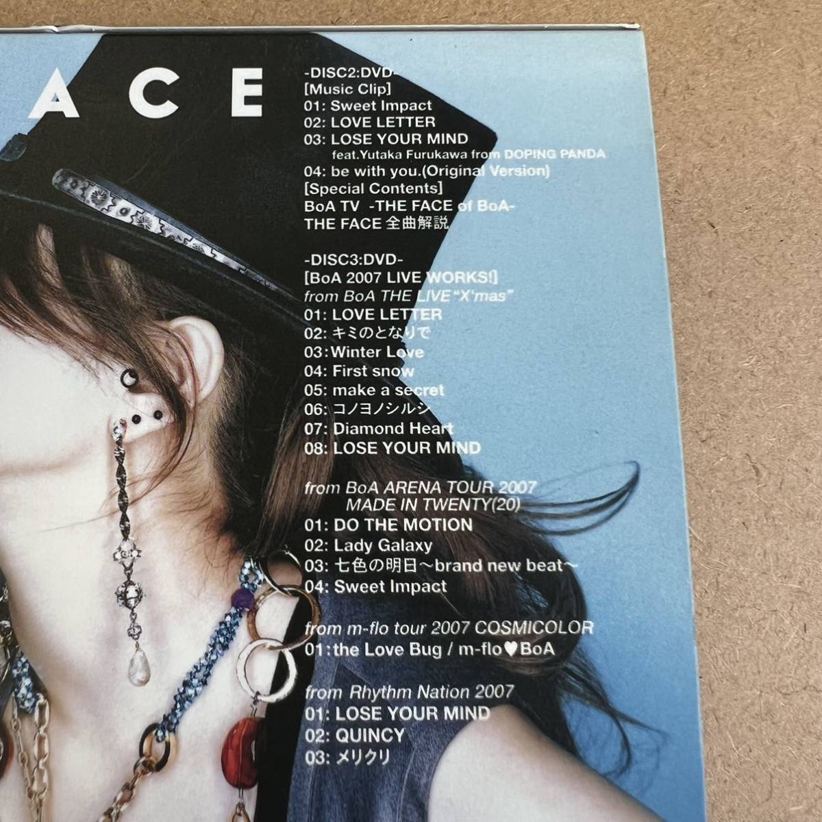 送料無料☆BoA『THE FACE』初回限定盤CD＋2DVD159分収録☆美品☆アルバム☆293_画像4