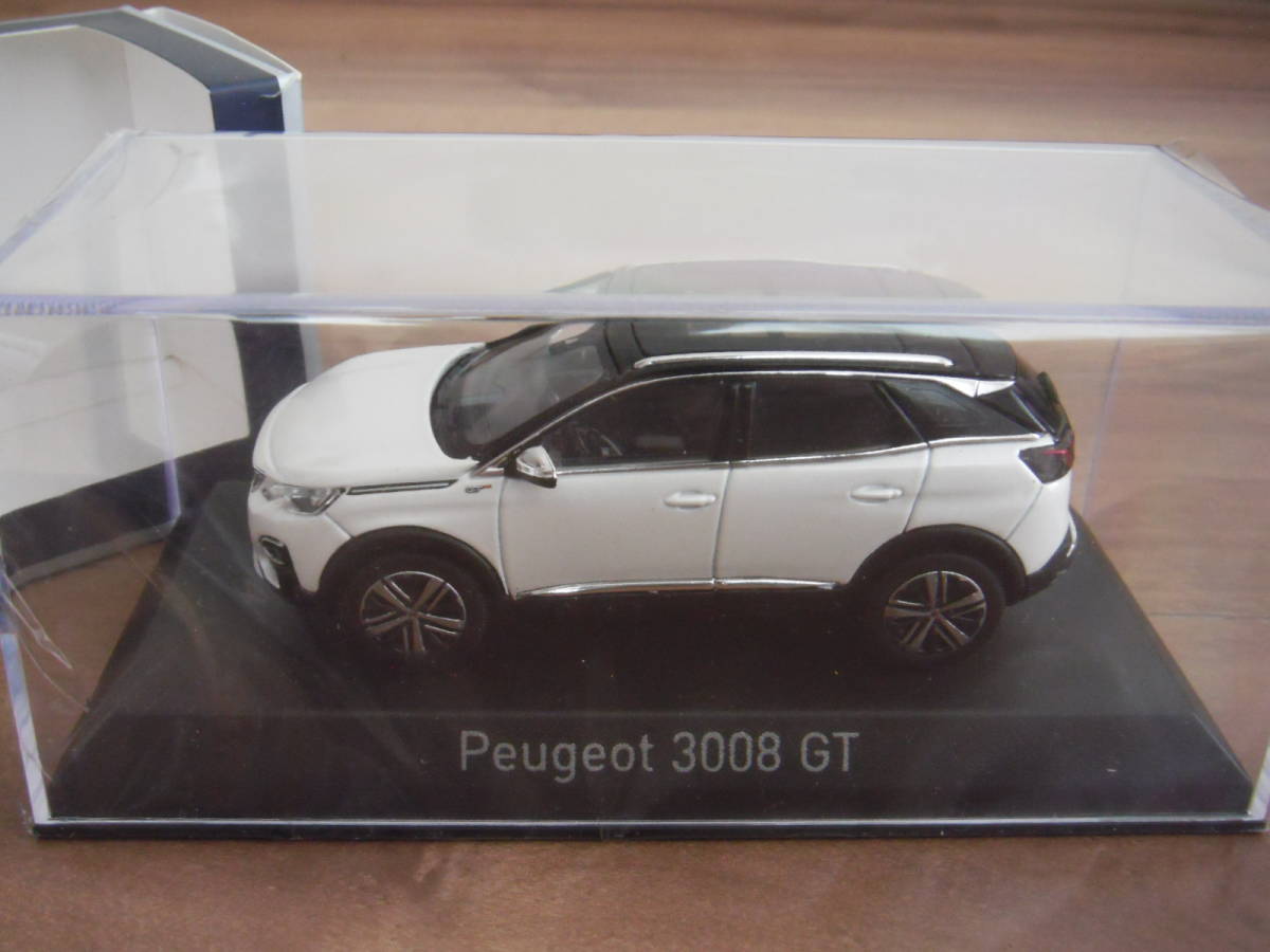 ノレブ　プジョー　3008　GT　ミニカー　白　ホワイト　1/43　2016　パールホワイト　PEUGEOT　NOREV_画像3