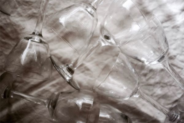 1900年初頭 フランスアンティーク 歪みと蛇行のグラヴィールのあるシェリーグラス リキュール ガラス ショットグラス ワイングラス 装飾_画像8