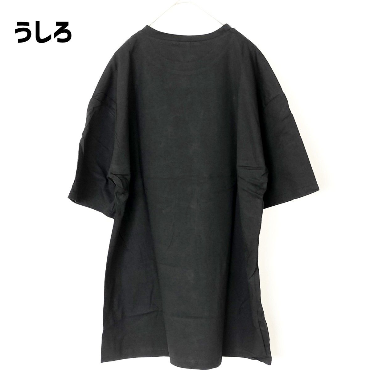 2XL 黒 花柄 Tシャツ 体型カバー レディース 綿100% 大きいサイズ