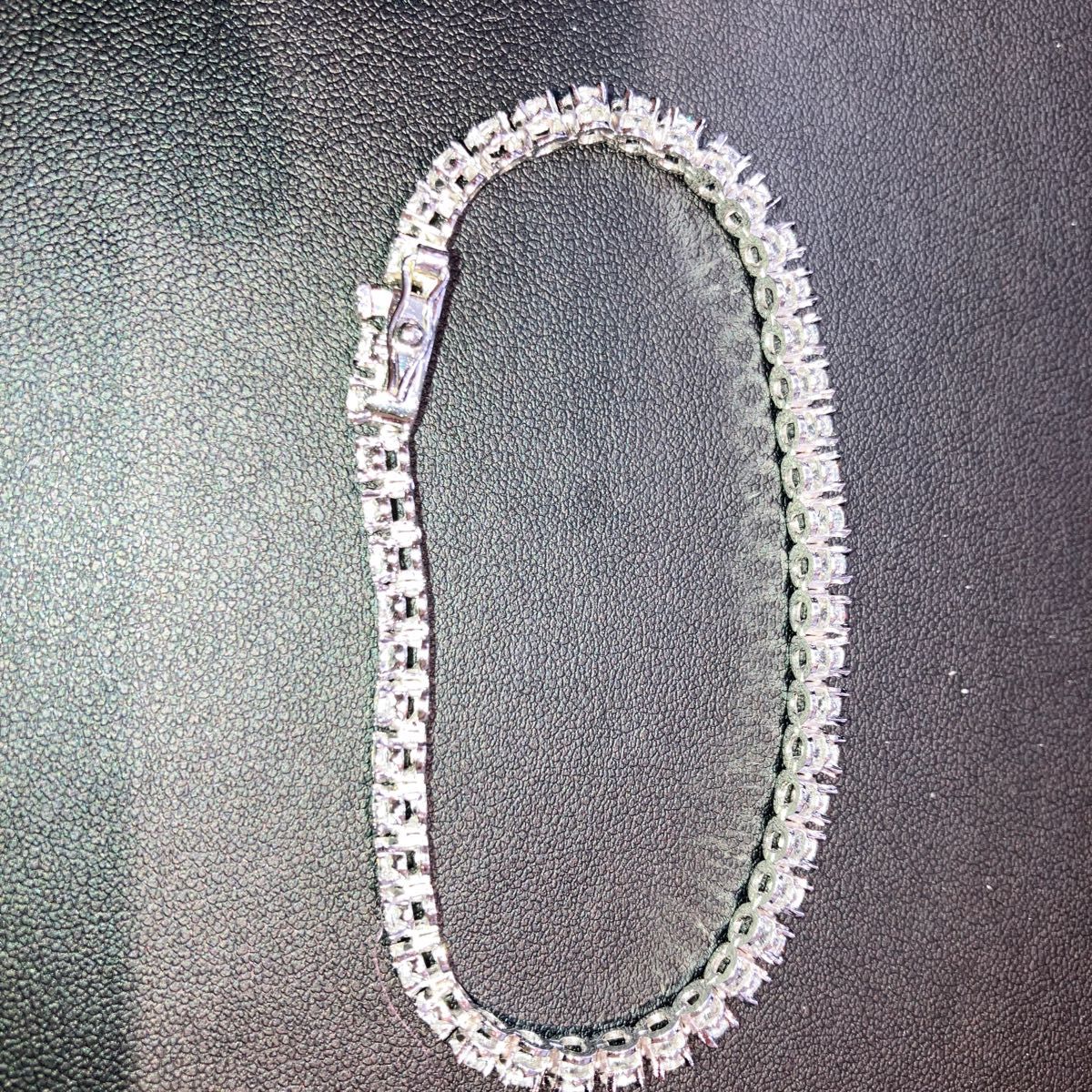 ダイヤ風ブレスレット ほぼ未使用品 とても綺麗です 19cm|Yahoo