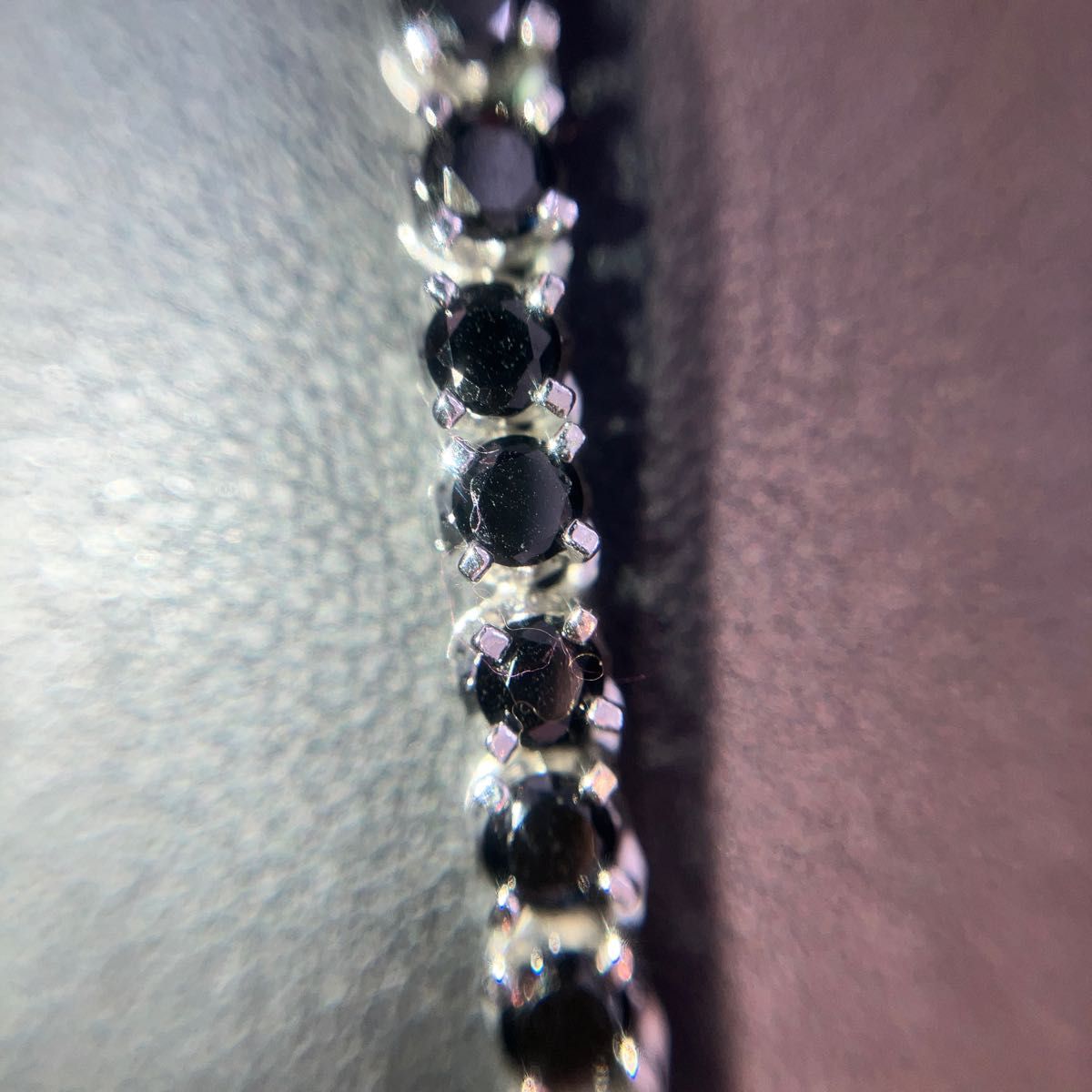 ブラックダイヤ風ネックレス　42cm ほぼ未使用品　とても綺麗です。