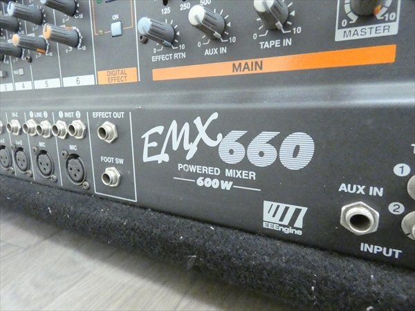 YAMAHA/ヤマハ☆6chパワードミキサー/PA機器☆EMX660 管N21186