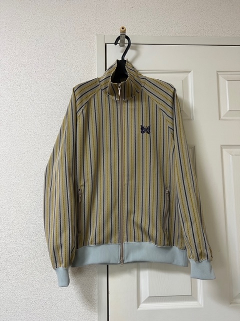 新品 未使用 サイズL Needles Track jacket Poly Jq Stripe ニードルズ