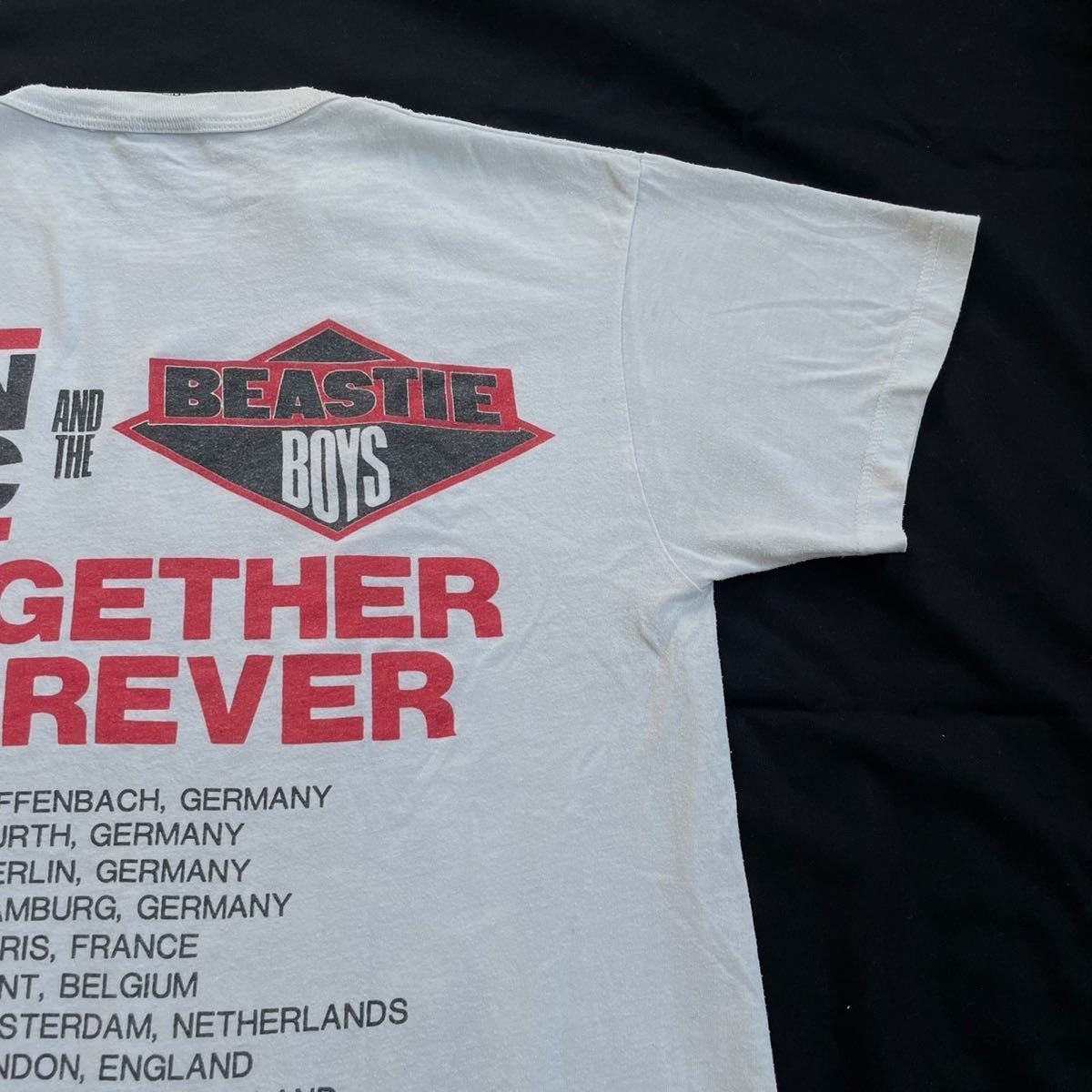 VINTAGE BEASTIE BOYS RUN DMC ヨーロッパツアー Tシャツ Tee made in
