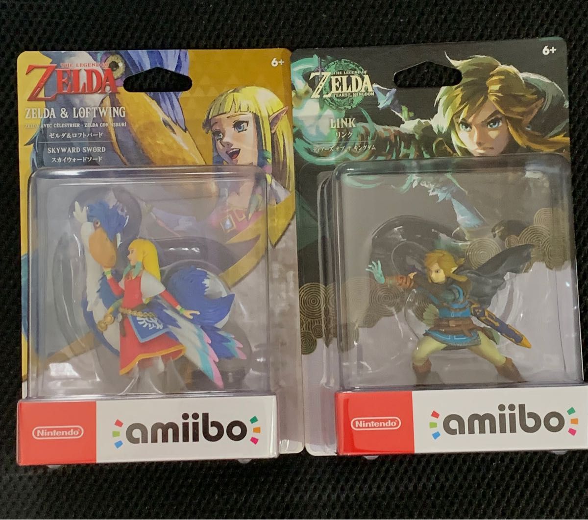 ●新品未開封 amiibo アミーボ ゼルダの伝説 ゼルダ＆ロフトバード リンク(ティアーズオブキングダム) 2個セット