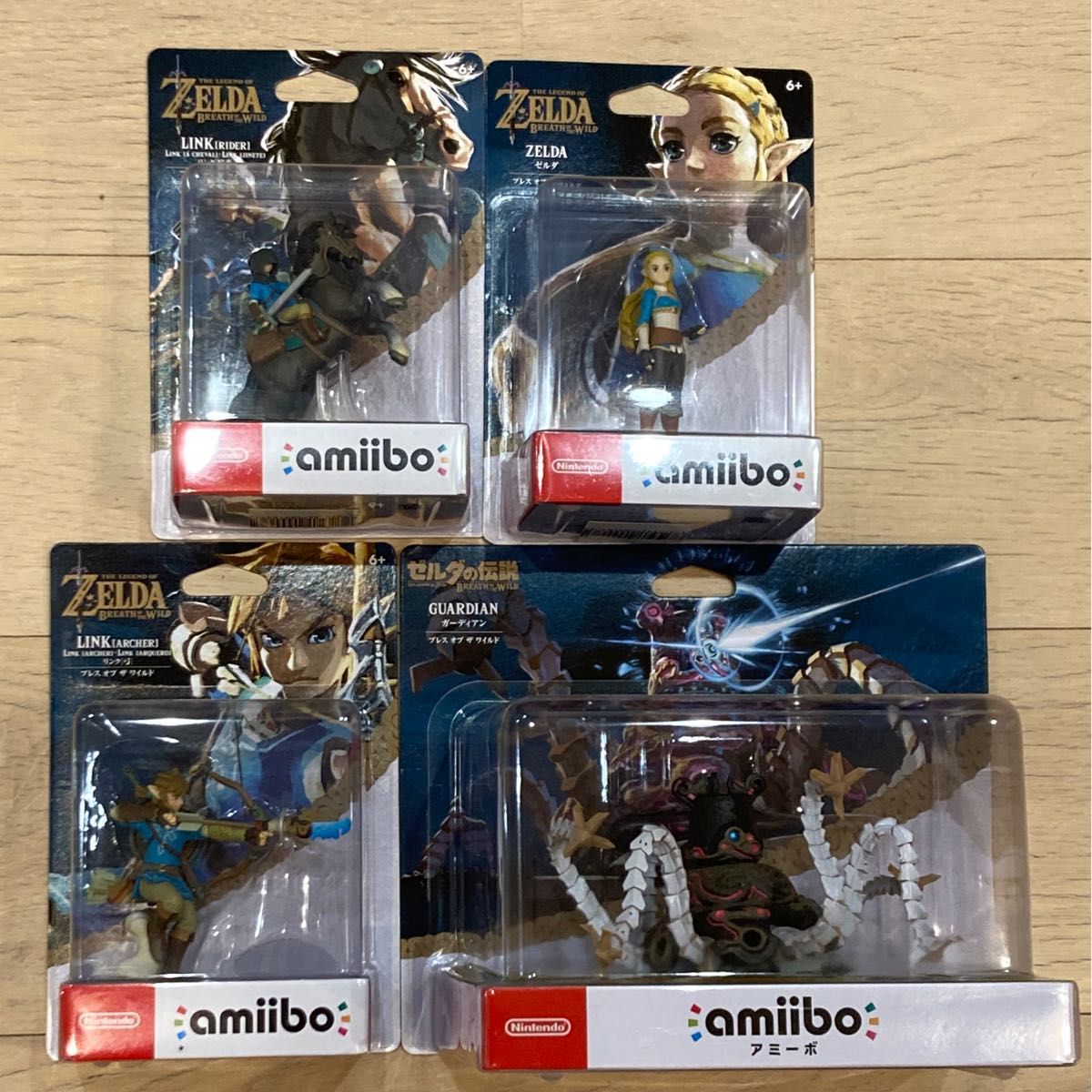 新品未開封】 amiibo ゼルダの伝説 ブレスオブザワイルド リンク２種