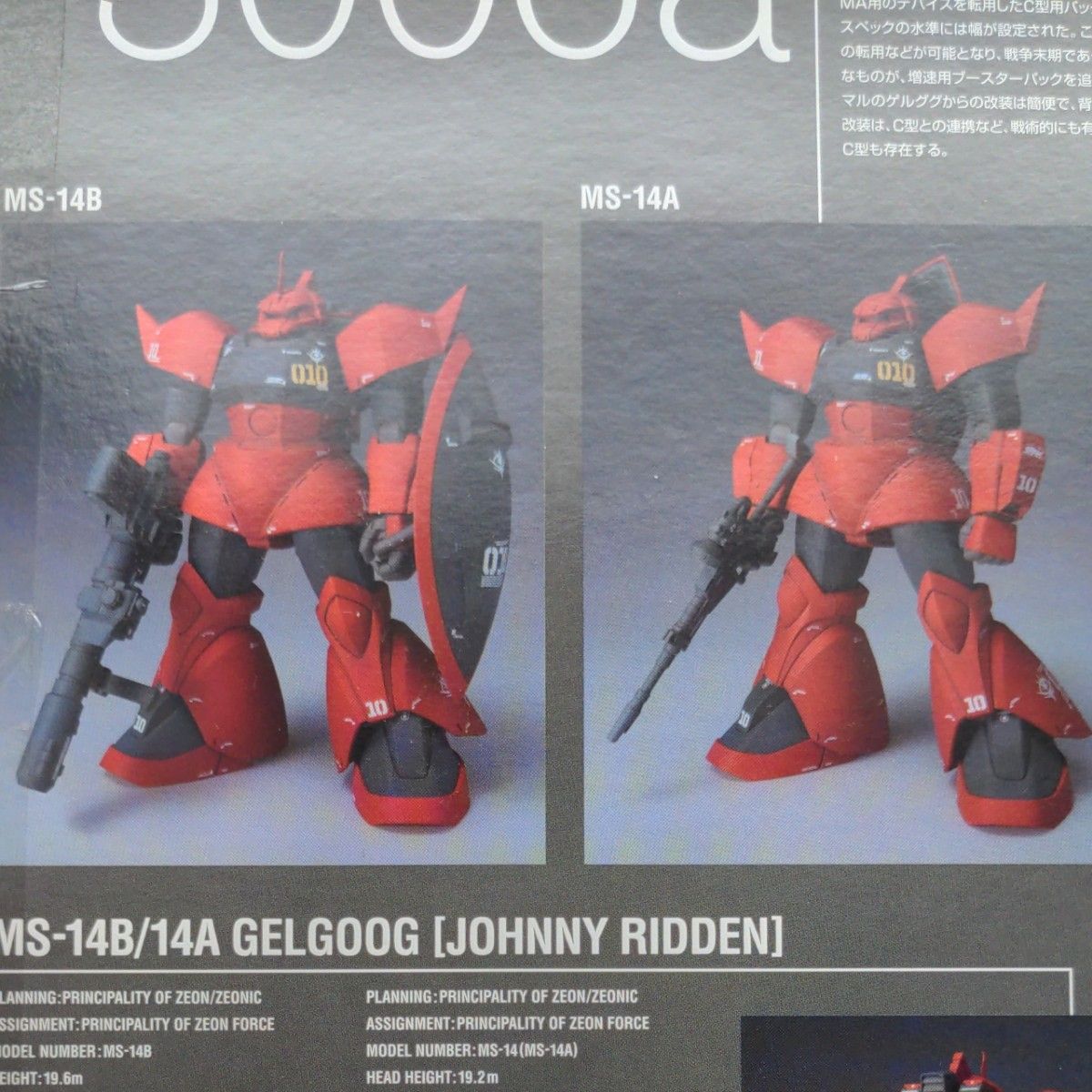 ZEONOGRAPHY #3006a ジョニーライデン専用 高機動型 ゲルググ ZEONOGRAPHY #3006a ジョニーライデン専用 高機動型 ゲルググ