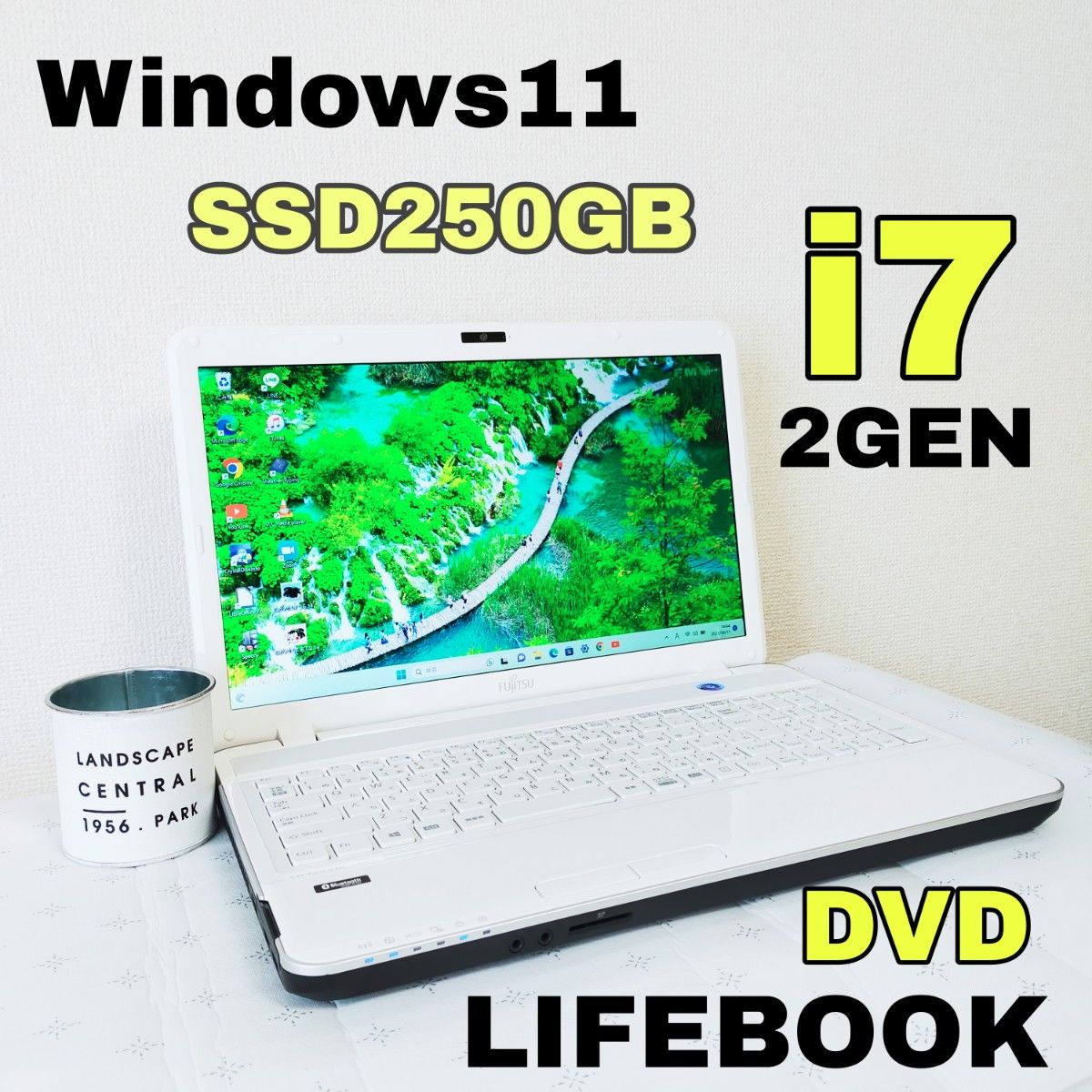 i7 2世代】美品 ノートパソコン Windows11 SSD250GB メモリ8GB 富士通