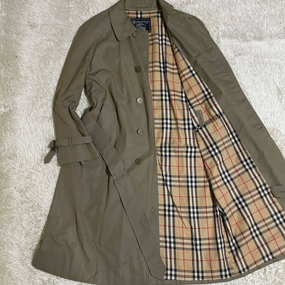 Burberry's バーバリー ステンカラーコート ベルト付き ノバチェック