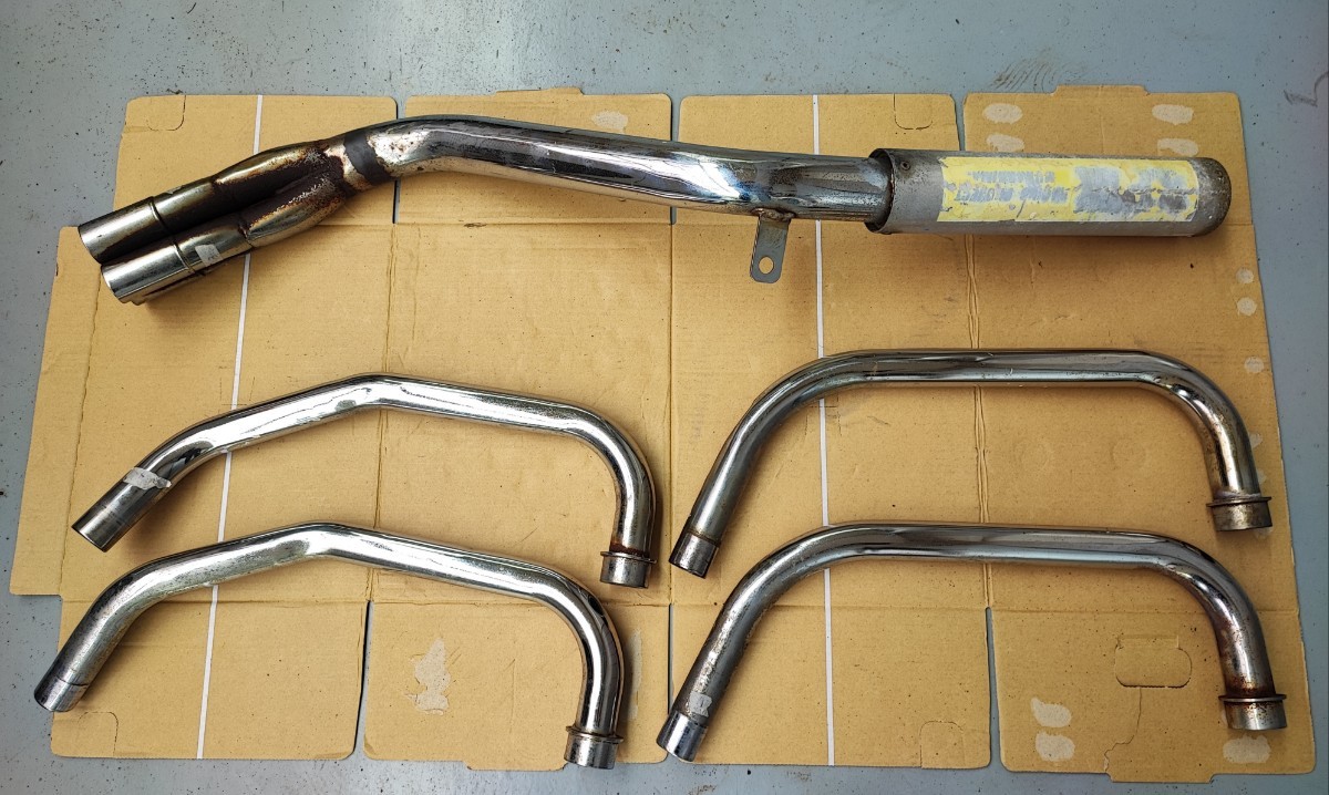 HONDA CBX400F RPM 管 当時物 刻印有 無加工 4-2-1 P管 (キジマ