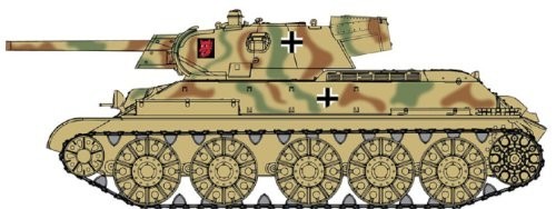 プラッツ 1/35 第二次世界大戦 ドイツ軍 鹵獲戦車 T-34 747 (R)STZ Mod. 19_画像1