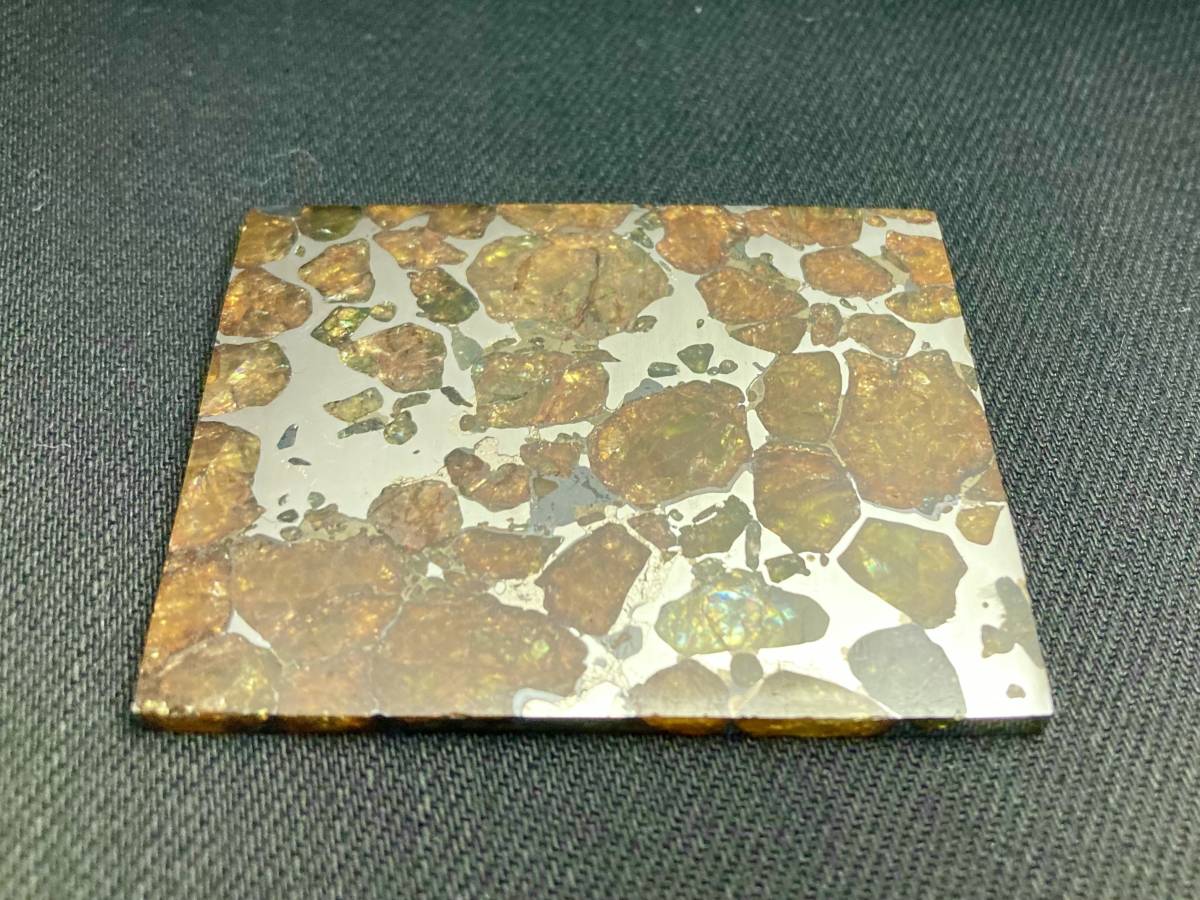 パラサイト・イミラックimilac（石鉄隕石）入手不可能レベル最高品質長方形プレート35g