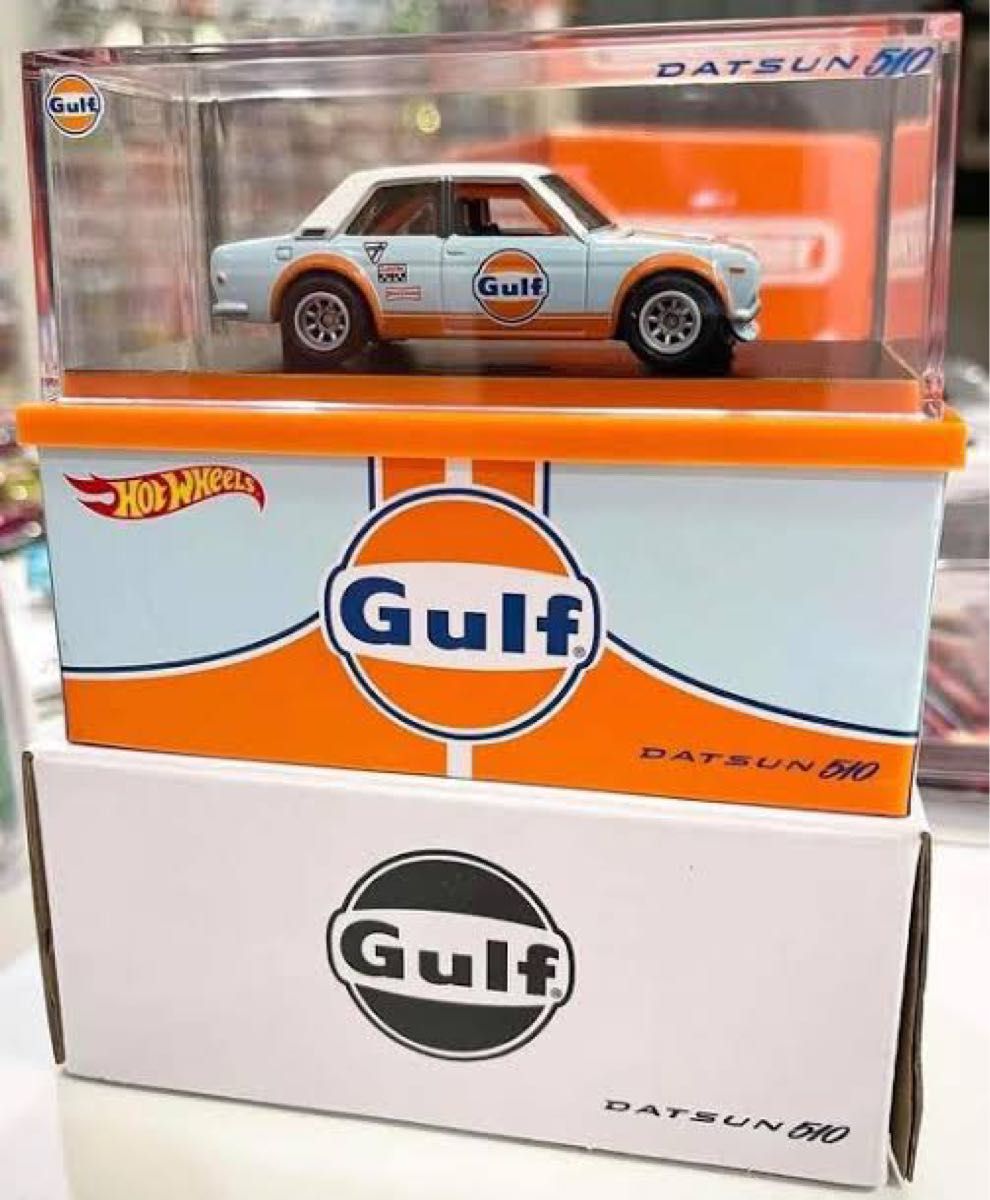 半額】 ホットウィール ☆ DATSUN 510 ☆ GULF ☆RLC ☆ ミニカー