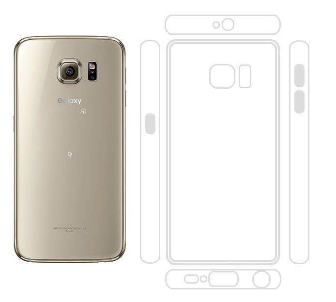 Ｂ級品 ２個 Galaxy S6 SC-05G 透明 ソフト TPU ケース_画像1