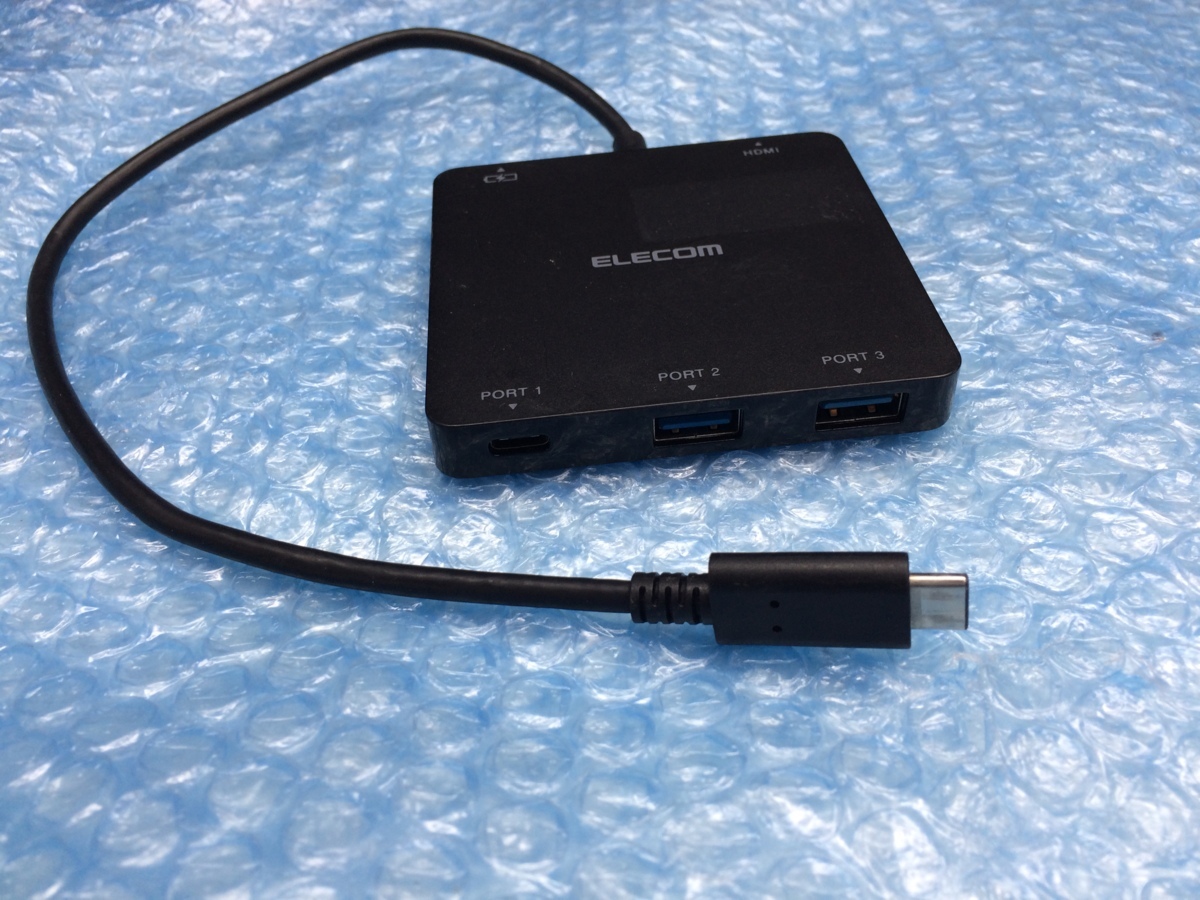 ELECOM U3HC-DC03BBK USB3.1 hub / Gen1/do King station / Power Delivery correspondence / Type-C connector [ several equipped ]