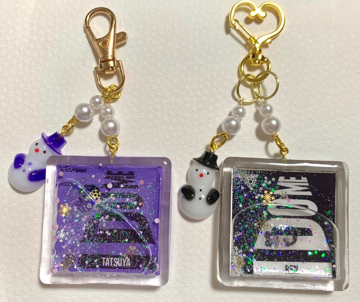 SnowMan DOME レジンキーホルダー ハンドメイド 雪だるま|Yahoo SnowMan DOME レジンキーホルダー ハンドメイド 雪だるま|Yahoo