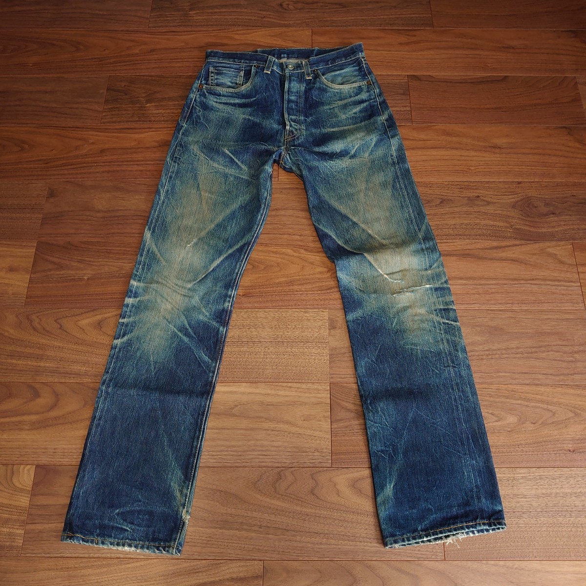 ☆バレンシア Levi's リーバイス S501XX 大戦モデル bigE 赤耳 USA製 デニム ジーンズ LEVI'S BIG E 復刻 Vintage ビンテージ 555 _画像1