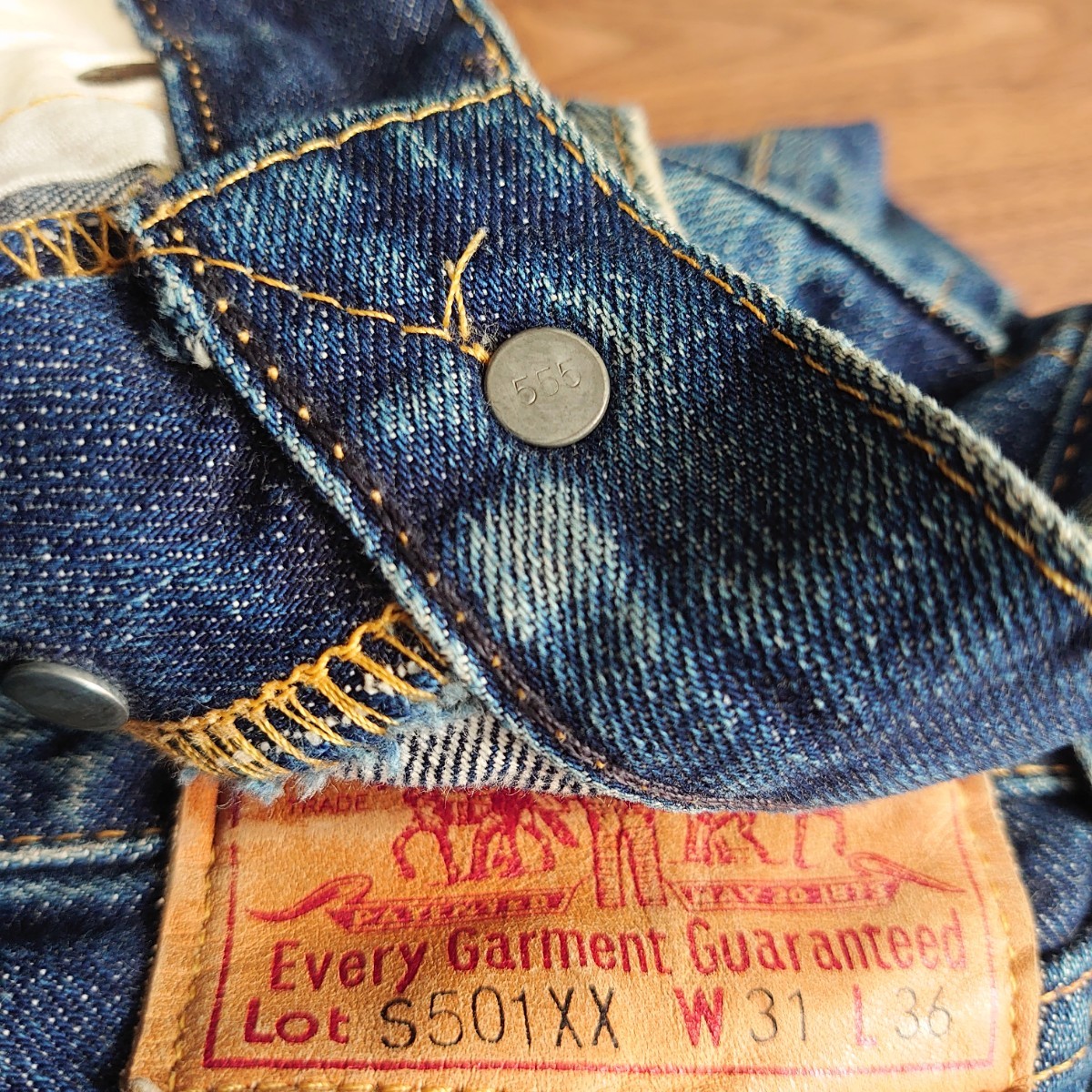 ☆バレンシア Levi's リーバイス S501XX 大戦モデル bigE 赤耳 USA製 デニム ジーンズ LEVI'S BIG E 復刻 Vintage ビンテージ 555 _画像8