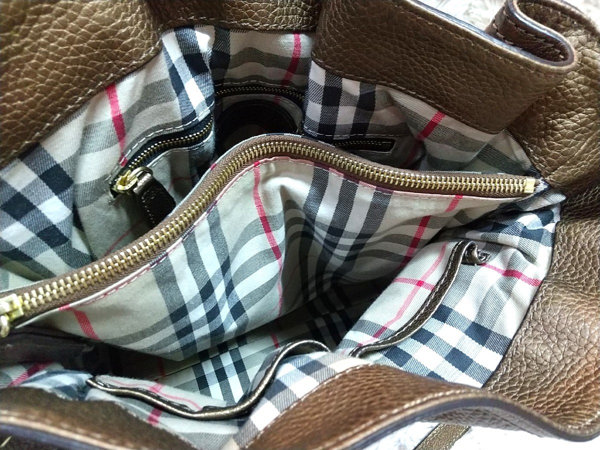 BURBERRY バーバリー ノバチェック ショルダーバッグ シャンパン