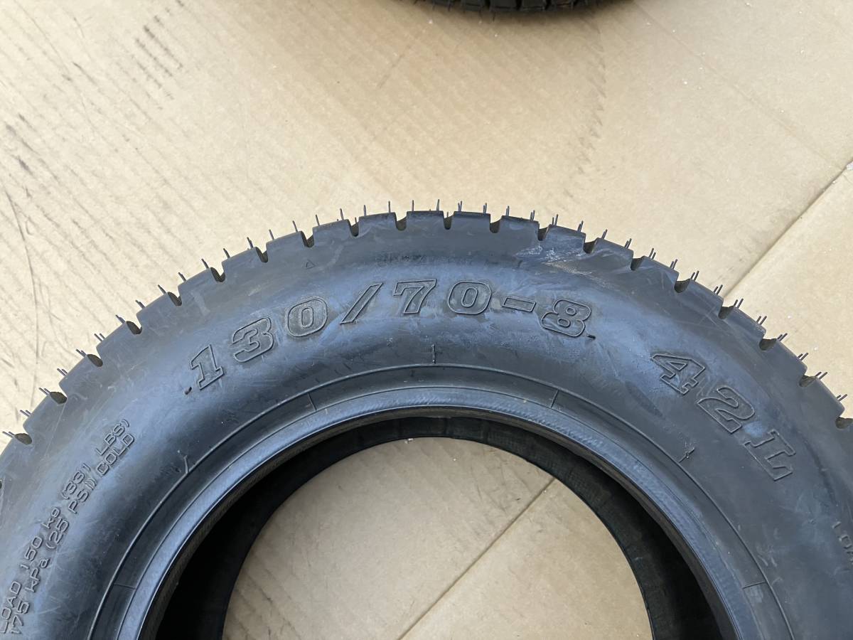 中古バイク用タイヤ 2本セット 130/70-8 iRC PZ-35R ホンダ ジャイロにどうぞ♪_画像7