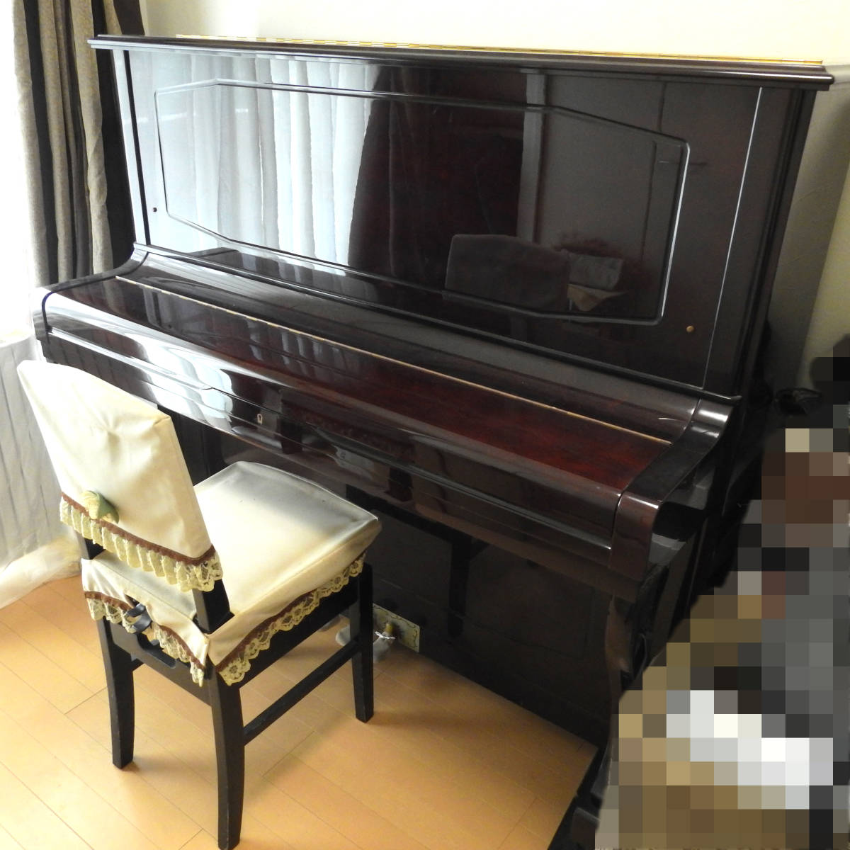 KAWAI カワイトムソン椅子 背もたれ椅子 アップライトピアノ グランド