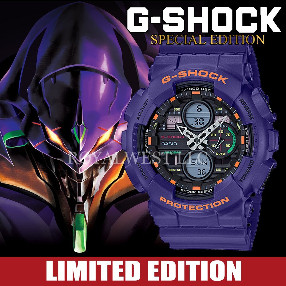 通称EVAエヴァ初号機カラーG-shock Gショック 腕時計カシオCASIO-