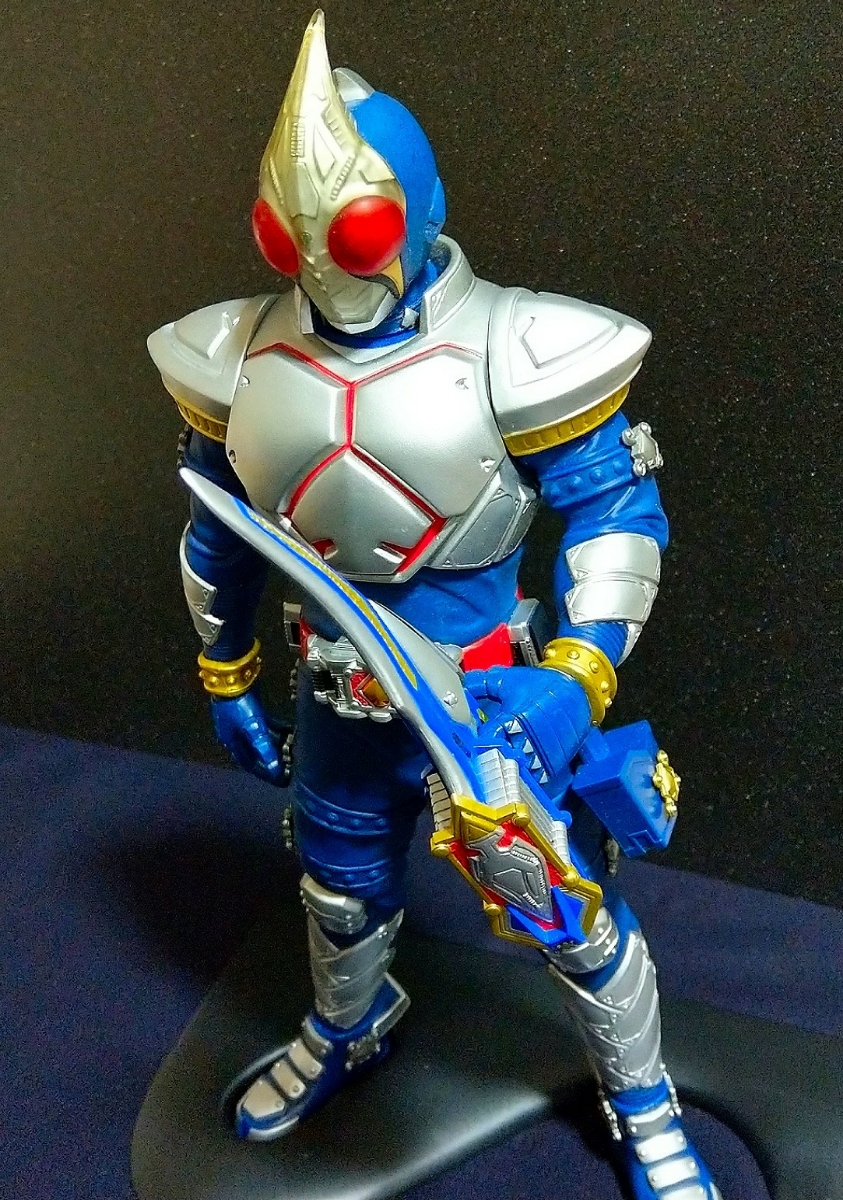 [ не использовался товар ]* Kamen Rider Blade *BIG размер * фигурка * высота примерно 35.*BANPRESTO*