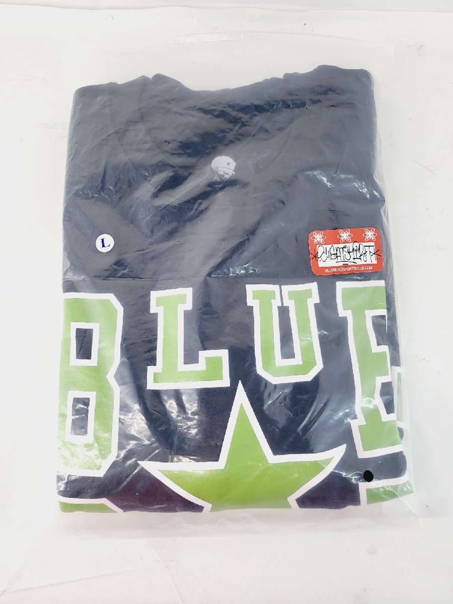 Blue Boyz Sports Club　Star College Crew Sweatshirt ブルーボーイスポーツクラブ スター カレッジ クルー スウェットシャツ ネイビー L_画像1