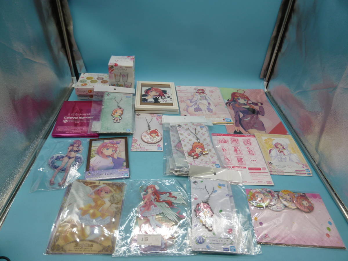 ya0612/05/27 五等分の花嫁 グッズセット まとめ売り ぬいぐるみ クッション マルチクロス ラバーマスコット 他 一花 二乃 三玖 四葉 五月 五等分の花嫁 ラバーマスコット 一花 三玖 四葉