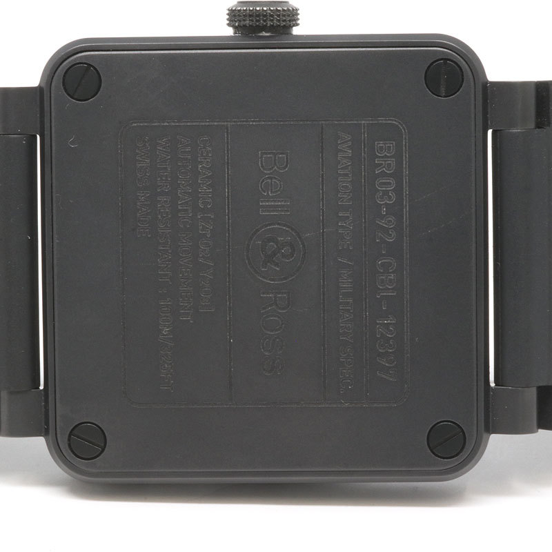 Bell & Ross ベル&ロス BR 03-92 BLACK CAMO ブラック カモフラージュ メンズ オートマチック 自動巻 腕時計 (質屋 藤千商店)