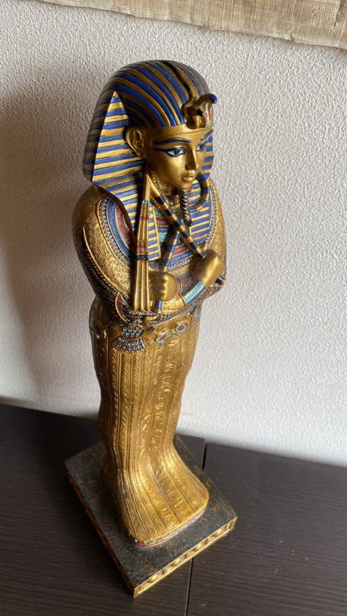 【値下げ！】ツタンカーメンTutankhamun置物オブジェ古代エジプトファラオトゥトアンクアメン全身【Veronese製】