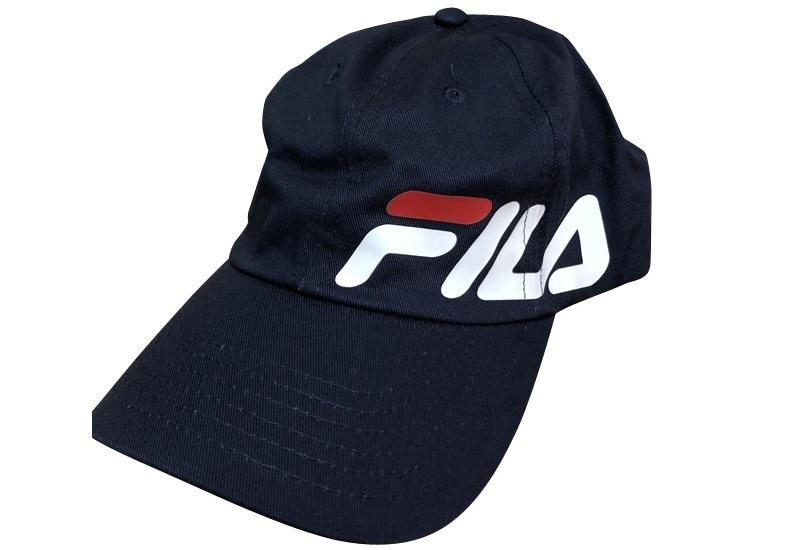 cp-FILA-N2 FILA CAP フィラ ロゴ キャップ 帽子 スケーター ダンス ストリート ネイビー _画像1