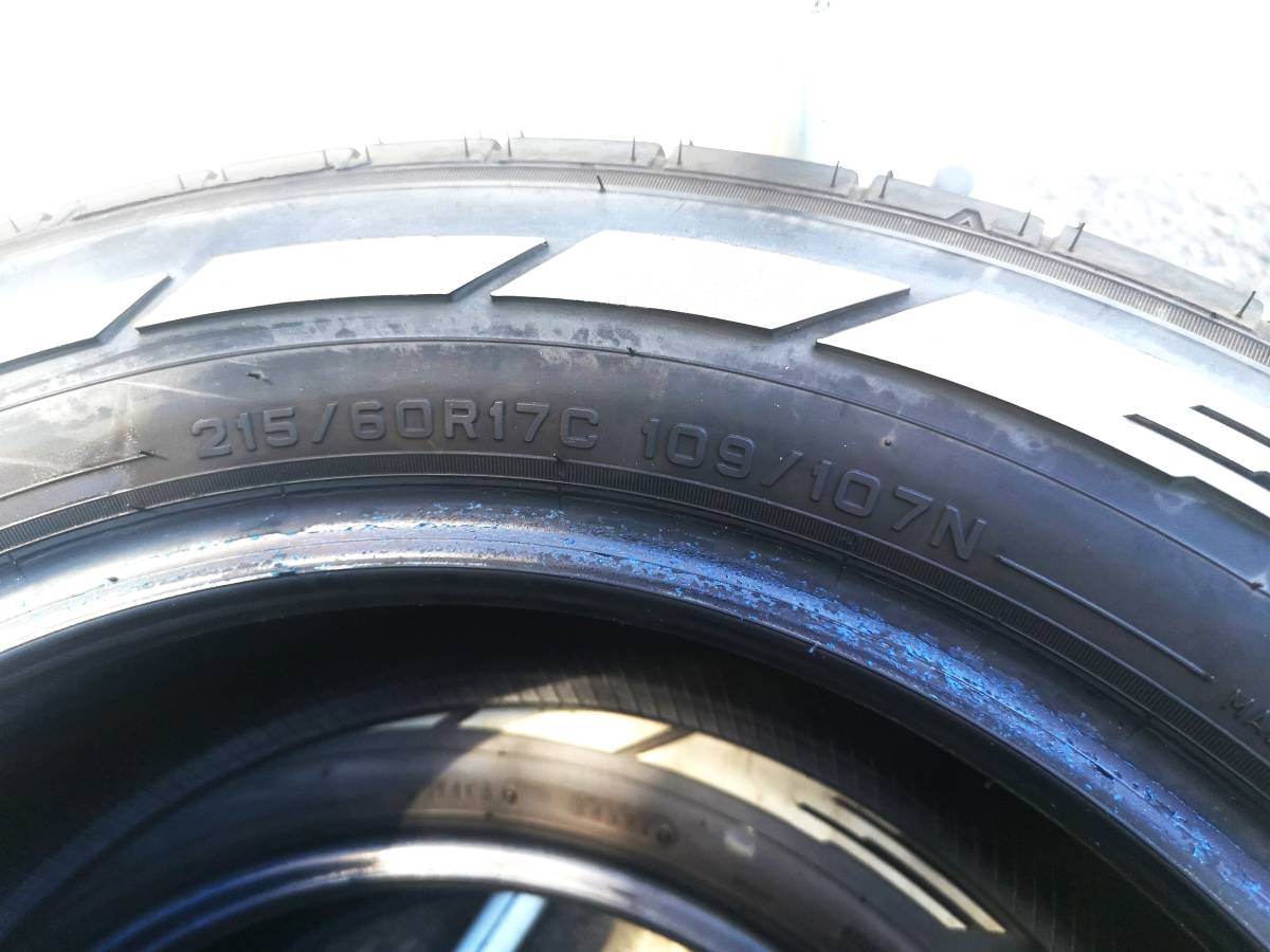 ホワイトレター 215/60R17C 109/107N(2021年製) 4本 ハイエース