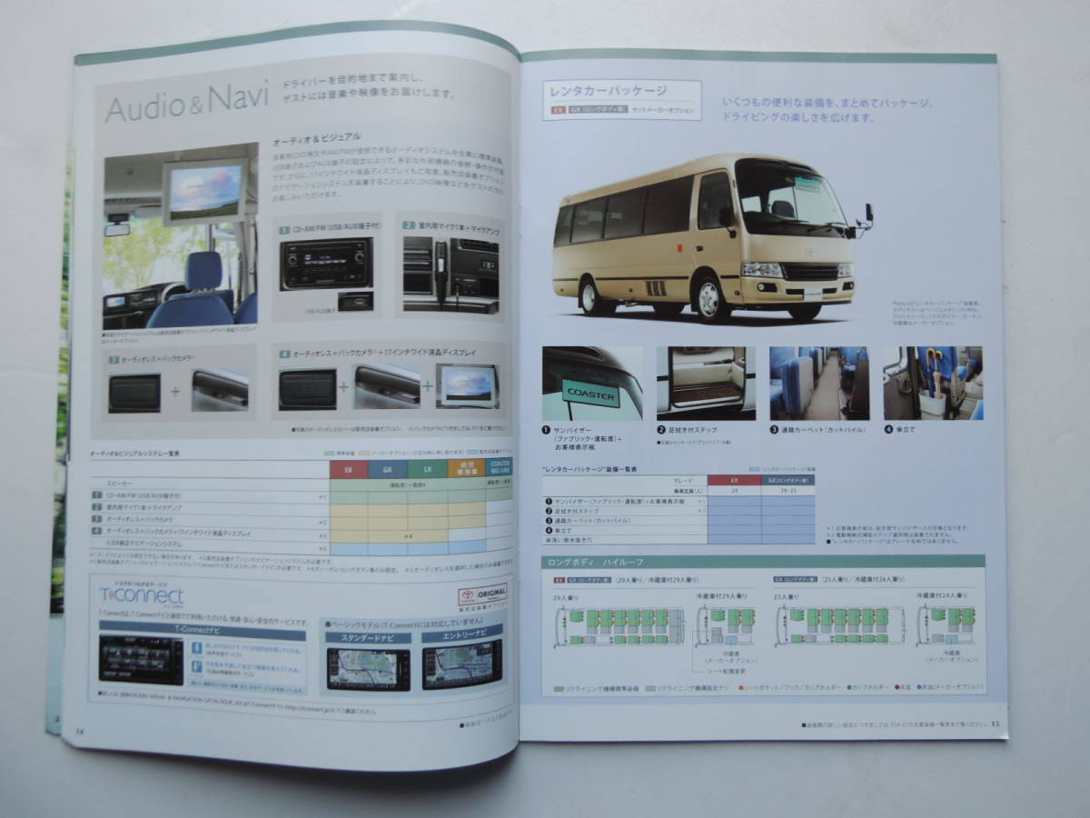 【カタログのみ】 トヨタ コースター 3代目 B40/50系 後期 2015年 厚口43P マイクロバス カタログ_画像6