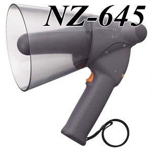  small size light weight . waterproof specification. hand megaphone NZ-645 rain . quietly use is possible rainproof specification 