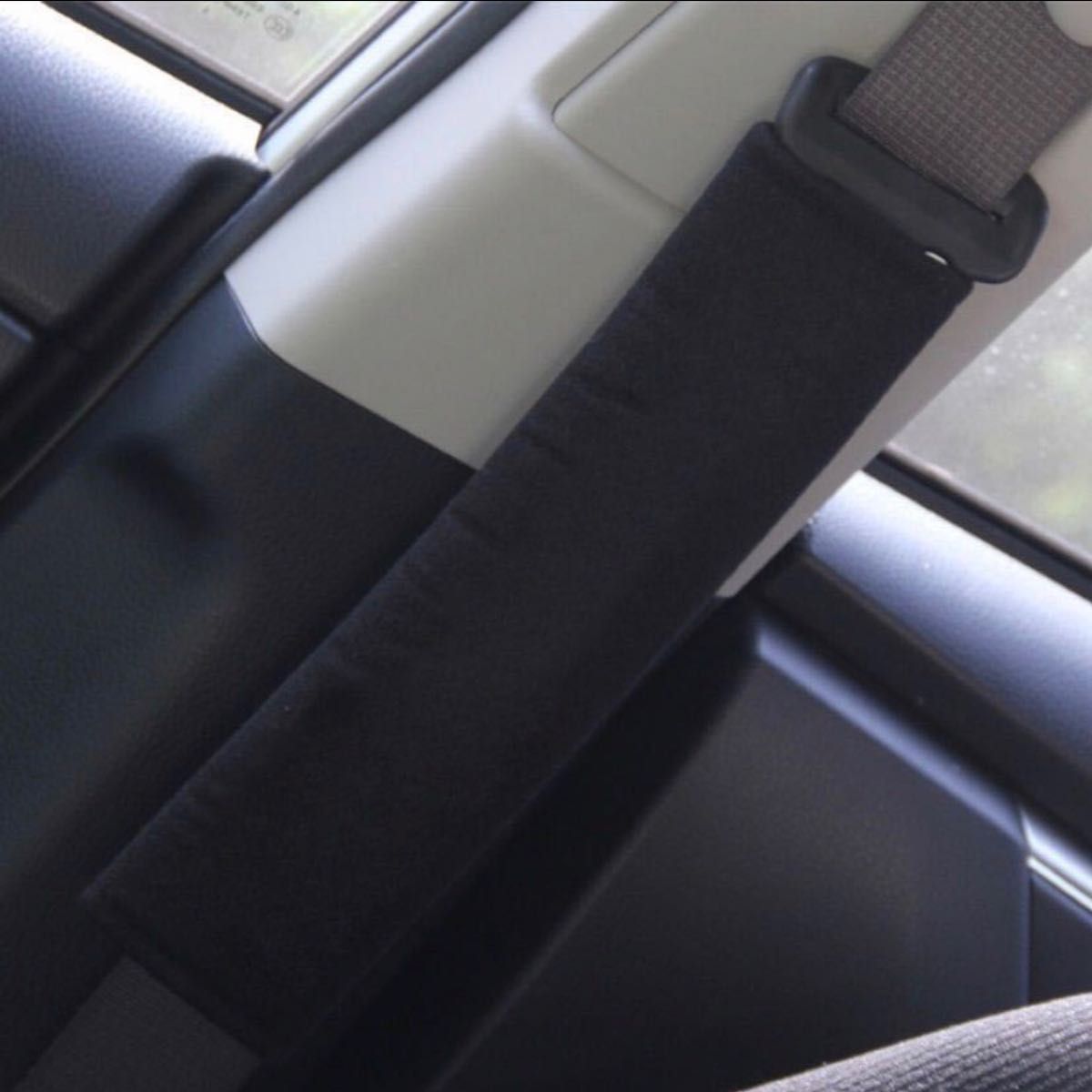 日産　2枚セット（木綿地） 車シートベルトカバーソフトコットンショルダーパッド、 カー用品 シートベルト パッド