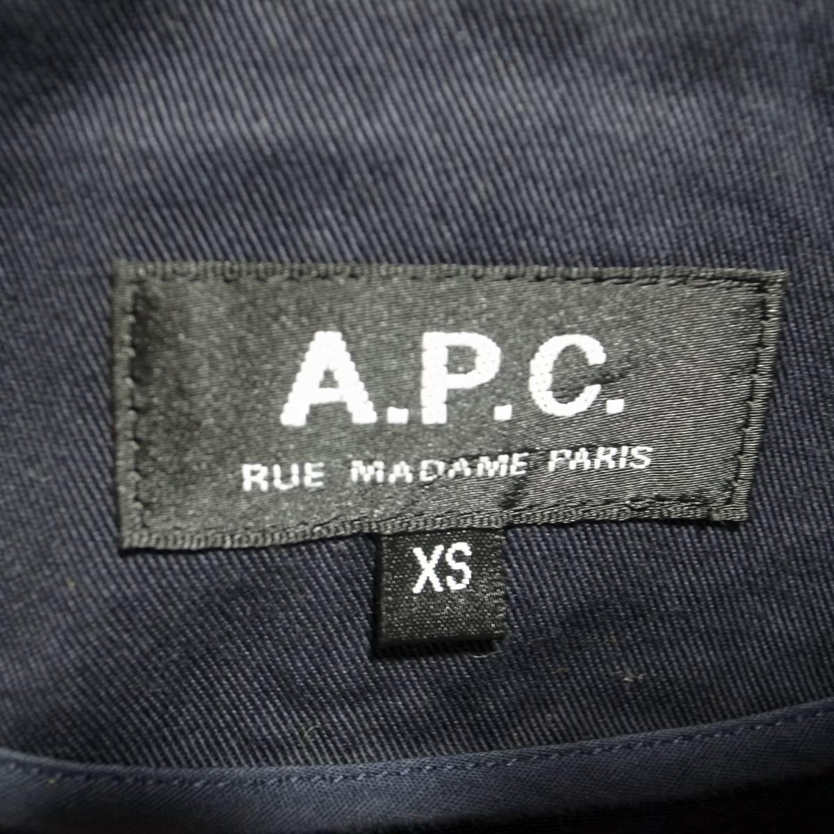 A.P.C. ドリズラージャケット 黒 メンズ XS スウィングトップ ジップアップ ジャケット アーペーセー ブルゾン_画像7
