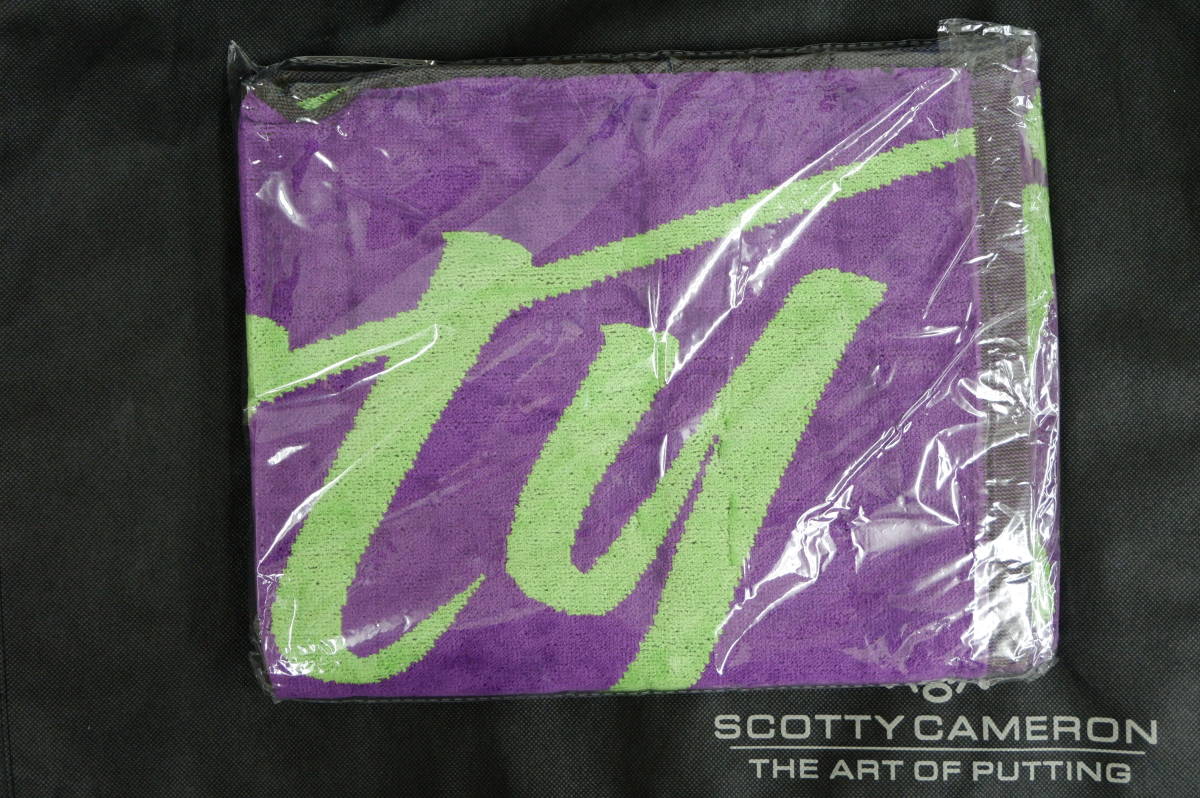 限定品 Scotty Cameron Towel - Scotty Script - Purple スコッティ キャメロン スコッティ・スクリプト タオル 新品_画像4