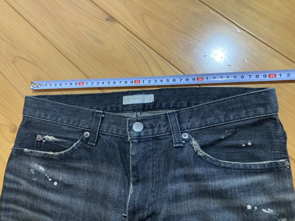 ②☆ 黒グランジデニムNUMBERNINEナンバーナインスタンダードダメージ