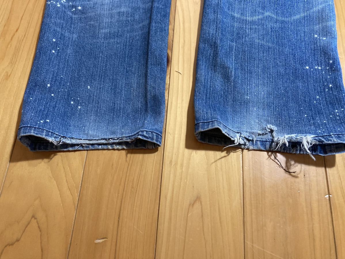 ③☆ 青グランジデニムNUMBERNINEナンバーナインスタンダードダメージ