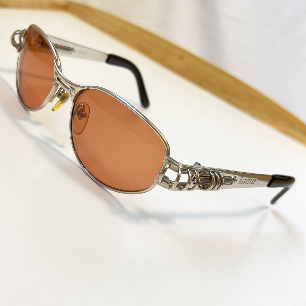 *JeanPaulGAULTIER Jean-Paul Gaultier spring использование Temple солнцезащитные очки a- kai vu серебряный 51-6105 EYEWEAR Gaultier 