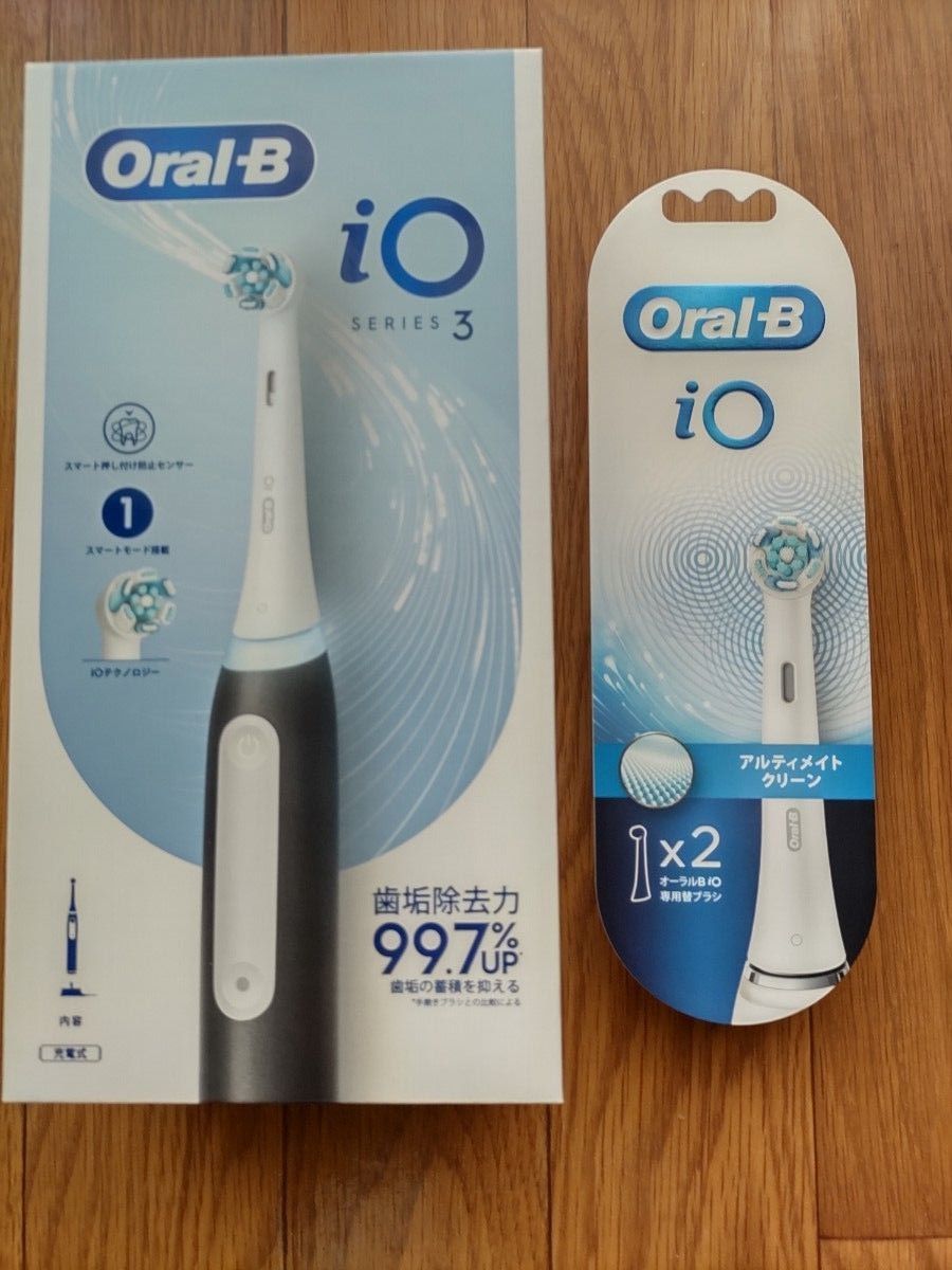 ☆新品未開封☆ブラウン OralB io3 電動歯ブラシ 替えブラシ×2本セット