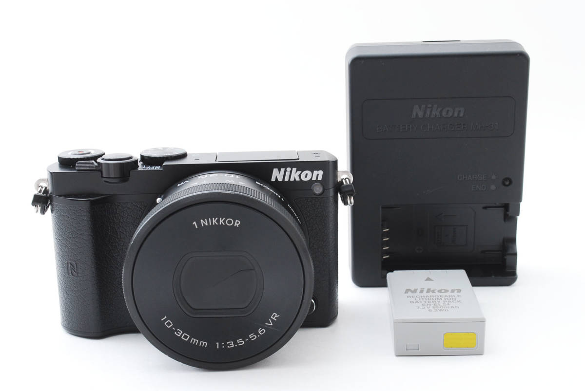 華麗 ブラック ボディ J5 1 ニコン Nikon ショット回数 #1919727A