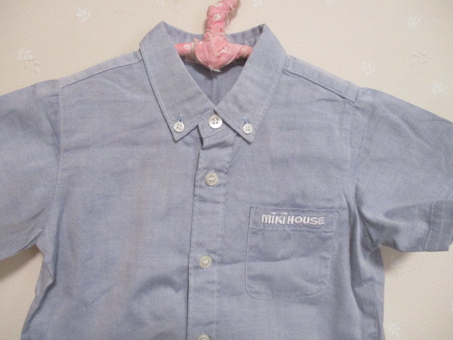 Ω Miki House Ω * pretty short sleeves shirt * 80.30611